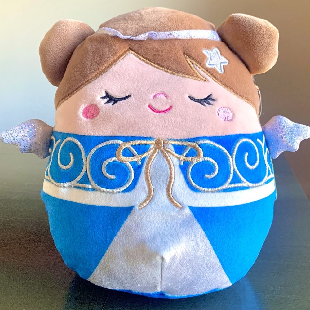 2021 8" Hetty 1424 Blue Silver Christmas Angel Retired Squishmallows MWMT
